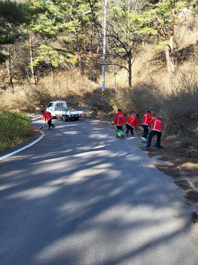 산청군 차황면, 산림 연접지 인화물질 제거 2