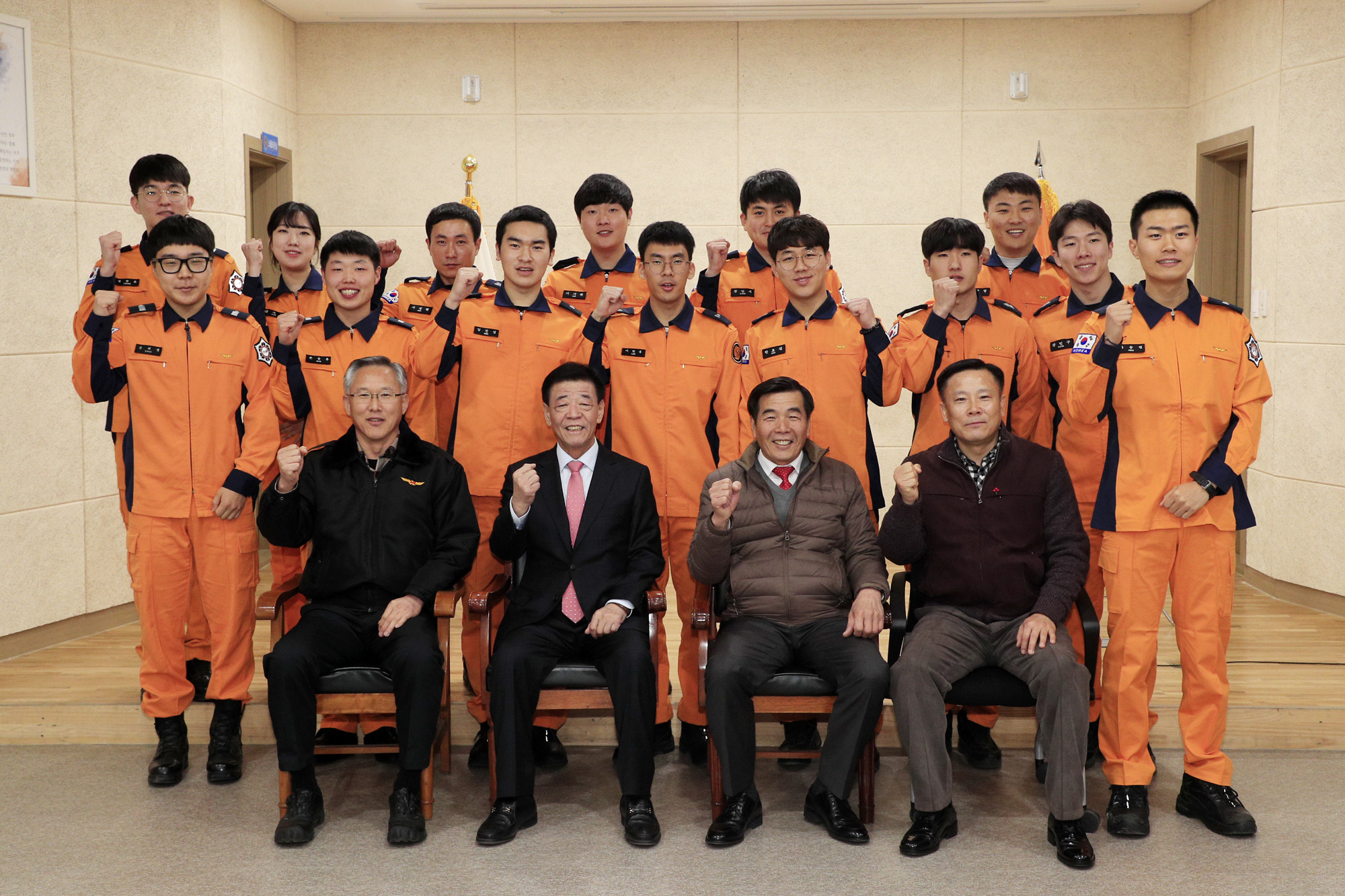 설맞이 복지시설(산청소방서) 방문